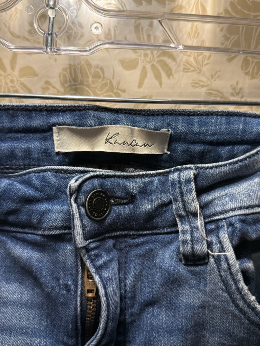 KanCan womens Skinny Distressed Jeans - Medium Blue